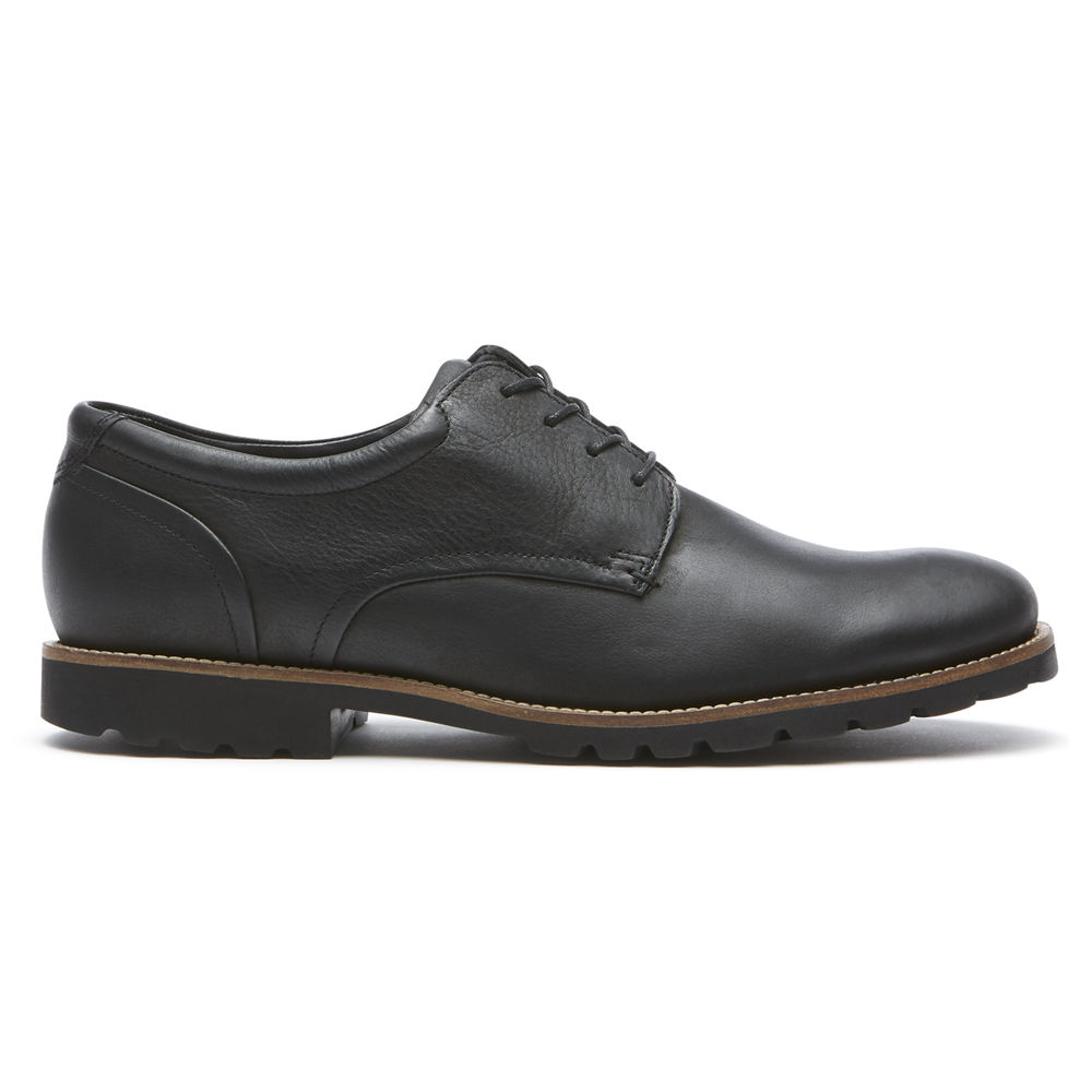 Rockport Mens Oxfords Black - Sharp & Ready Colben - UK 736-XGQJRP